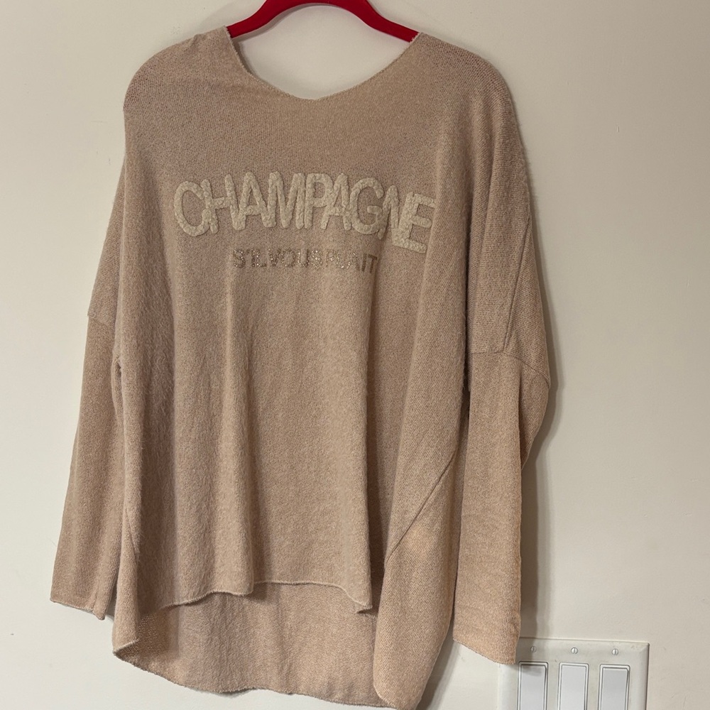 NWT Champagne Beige Sweater